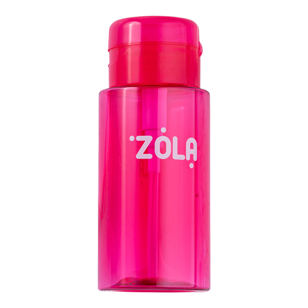 Słoik na płyn z pompką Zola 180 ml, różowy