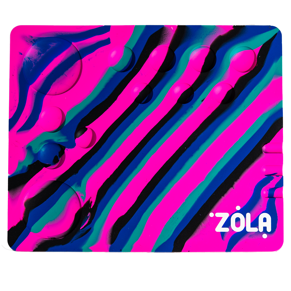 Multicolored Zola Silicone Mixing Pad