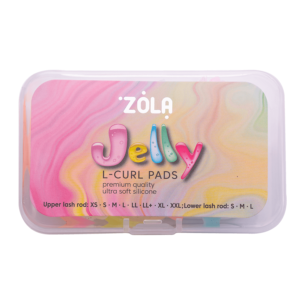 Zola Jelly L-Curl Silikona Skropstu Rullīšu Komplekts Augšējām un Apakšējām Skropstām (XS, S, M, L, LL, LL+, XL, XXL)