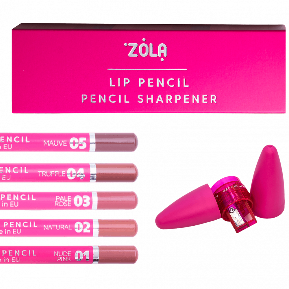 Zola Lippenstift-Set mit Anspitzer