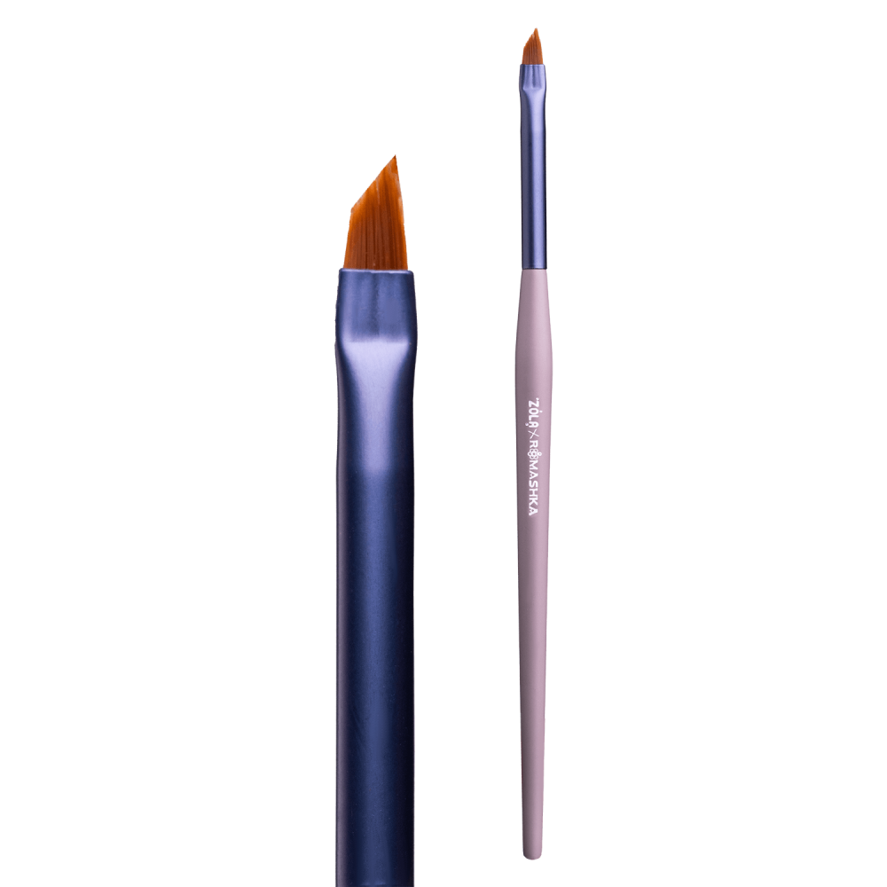 Angled Brush Zola x Romashka for Brows and Lashes, Dagger 01