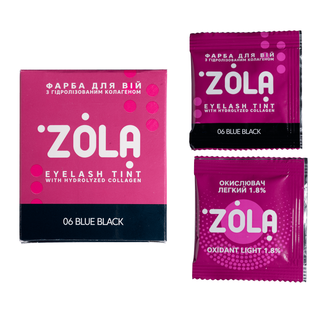 Zola Eyebrow Tint 06 Blue Black 5 ml + Oxidant 5 ml