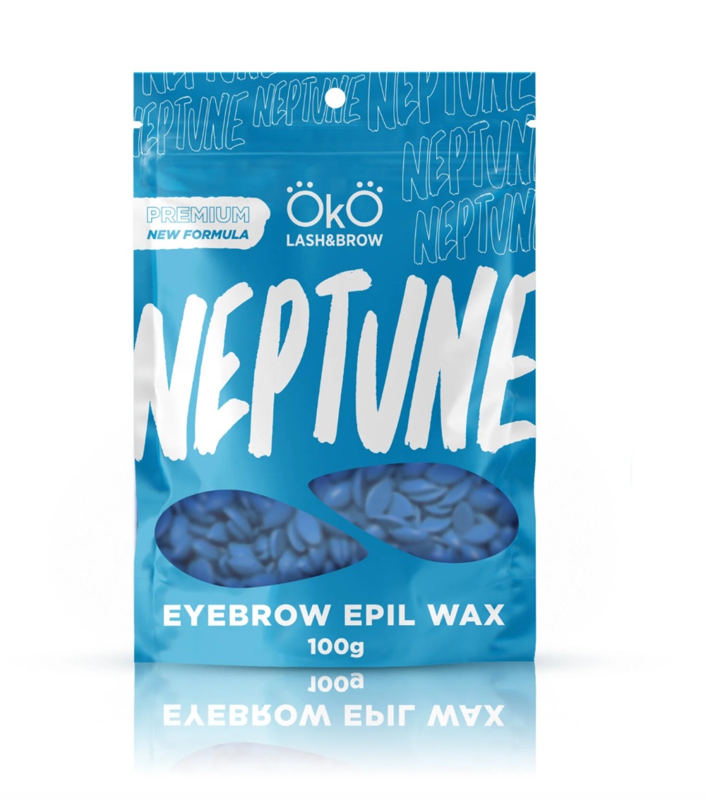 Kuum Vaha Helmeste Oko Eyebrow Epil Wax Neptune Blue, 100 g