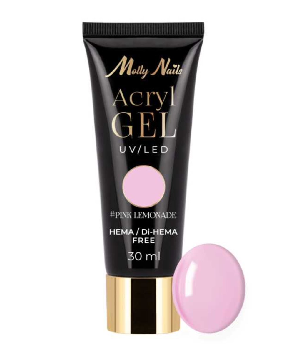 MollyLac Pink Lemonade Akrüülgeel Hema/di-Hema Free, 30 ml