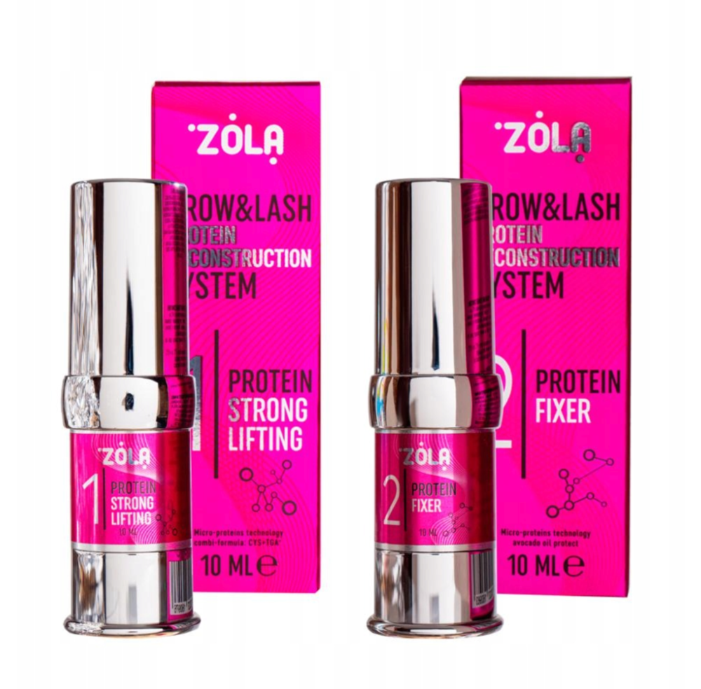 Zola Strong Lifting Protein Schritt 1 & 2 für Augenbrauen und Wimpern
