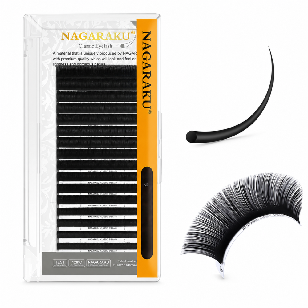 Rzęsy Nagaraku Premium Mink czarne Mix L 0.12 7-15 mm