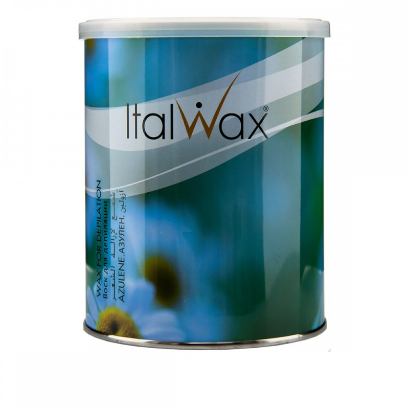 Wosk ItalWax do depilacji w puszce 800 ml, azulen