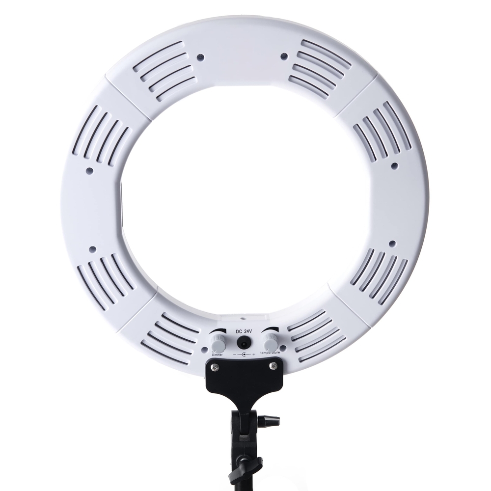 Lampa pierścieniowa LED 34,5 cm 60W, biała