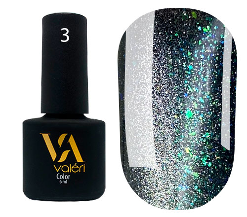 Valeri katės akių hibridinis lakas Nr. 03 Crystal, 6 ml