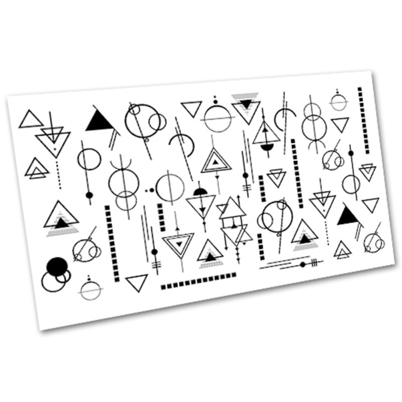 Nail art stickers Nr3033 Geometry, black