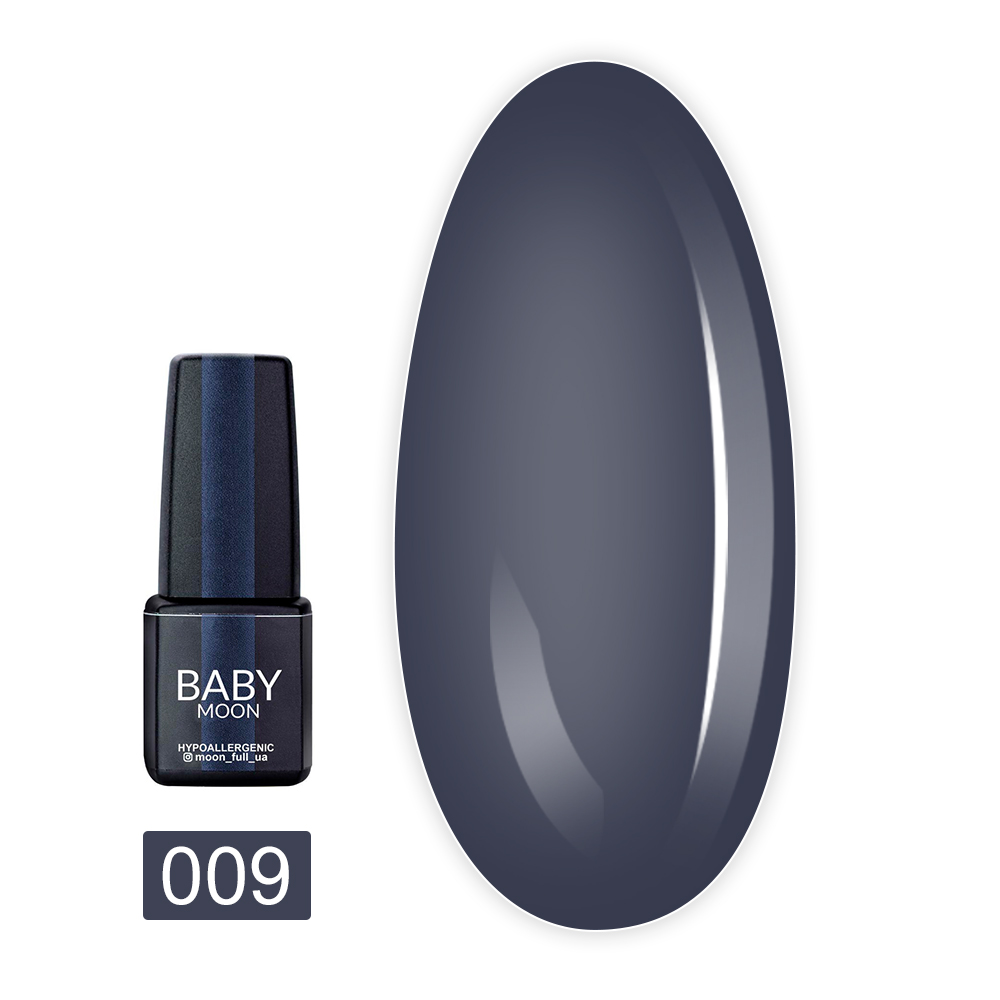 Lakier hybrydowy Baby Moon Midnight Nr09, 6 ml