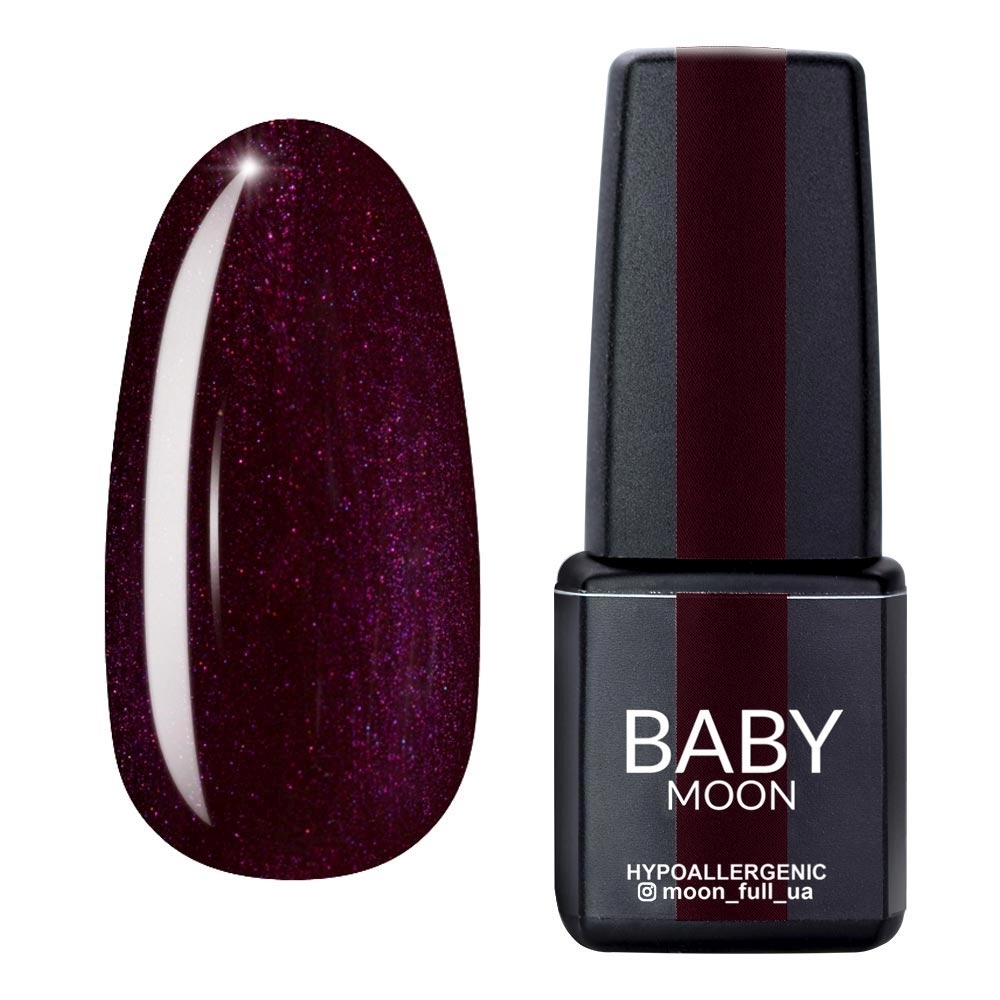 Lakier hybrydowy Baby Moon Burgundy Nr08, 6 ml