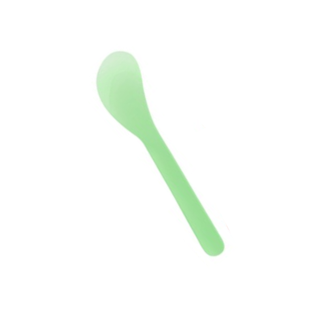 Plastic henna teaspoon, green