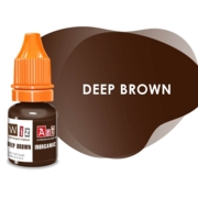 Eyebrow permanent make-up pigment WizArt Inorganic Deep Brown, 5 ml