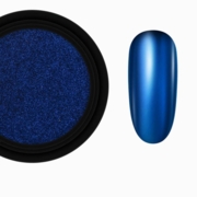 Pyłek do paznokci MC-01, błyszczący niebieski