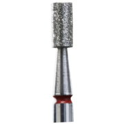 Frez diamentowy Staleks Cylinder zaokrąglony 2.5*6 mm, czerwony