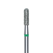 Frez diamentowy Staleks Cylinder zaokrąglony 2.3*8 mm, zielony