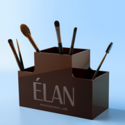 Elan make-up brush organiser