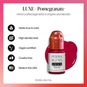 Perma Blend Luxe Pomegranate v2 pigment for permanent lip make-up, 15 ml