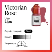 Pigment Perma Blend Luxe Victorian Rose v2 do makijażu permanentnego ust, 15 ml