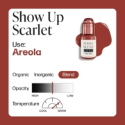 Пигмент Perma Blend Luxe Show Up Scarlet для перманентного макияжа ареол, 15 мл