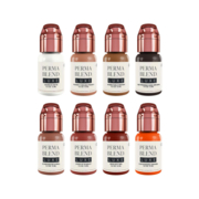 Perma Blend Luxe Vicky Martin&#039;s Unstoppable Areola Pigment Set for permanent makeup, 8*15 ml