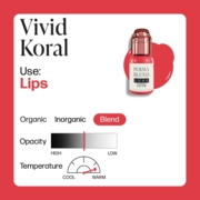 Perma Blend Luxe Vivid Coral pigment for permanent lip make-up, 15 ml