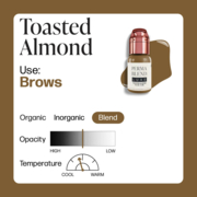 Perma Blend Luxe Toasted Almond pigment for permanent eyebrow make-up, 15 ml