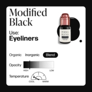 Пігмент Perma Blend Luxe Modified Black для перманентного макіяжу брів, 15 мл