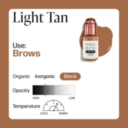Пігмент Perma Blend Luxe Light Tan для перманентного макіяжу брів, 15 мл