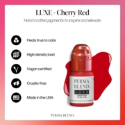 Perma Blend Luxe Cherry Red pigment for permanent lip make-up, 15 ml