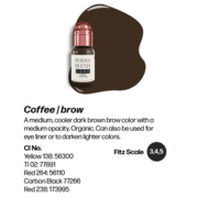 Пігмент Perma Blend Luxe Coffee для перманентного макіяжу брів, 15 мл