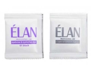 Фарба-гель для брів Elan Eyebrow Gel Tint 01 з окисником, чорна