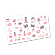 Nail art stickers Nr4154, pink