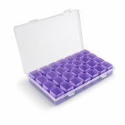 Plastmasas organizators ar 28 nodalījumiem ForMe, violets