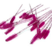 Raspberry nylon glitter eyelash brush (50 pcs. op.)