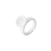 Glue ring small split 2-chambered (100 pcs/box), white