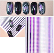 Стрічка гнучка для дизайну нігтів, фіолетова