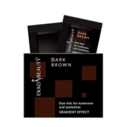 Фарба-тінт для брів та вій Ekko Beauty Gradient Effect темно-коричнева, 3мл