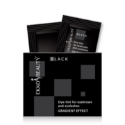 Краска-тинт для бровей и ресниц Ekko Beauty Gradient Effect черная, 3мл