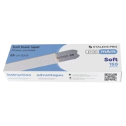Replacement pads (soft base) papmA Staleks EXPERT 20 150 grit (25pcs/pack), white
