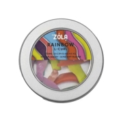 Silicone roller set Zola Rainbow L-Curl (2S, 2.5M, 3L, 4XL, 4.5XLL)