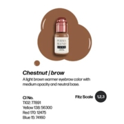 Пигмент Perma Blend Luxe Light Chestnut для перманентного макияжа бровей, 15 мл
