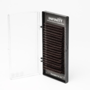 Вії Infinity темний шоколад Mix C 0.07, 8-12 мм