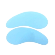 Reusable silicone eye patches for eyelash lift (1 pair), blue