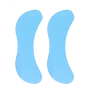 Патчи силиконовые многоразовые для ресниц симметричные (1 пара), голубые