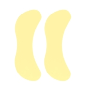 Патчи силиконовые многоразовые для ресниц симметричные (1 пара), желтые