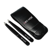 Nikk Mole eyebrow tweezers set (2 pcs), black