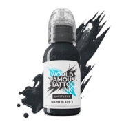 Farba do tatuażu World Famous Warm Black nr 1, 30 ml