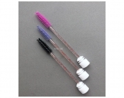 Glitter nylon eyelash brush in tube, colour mix
